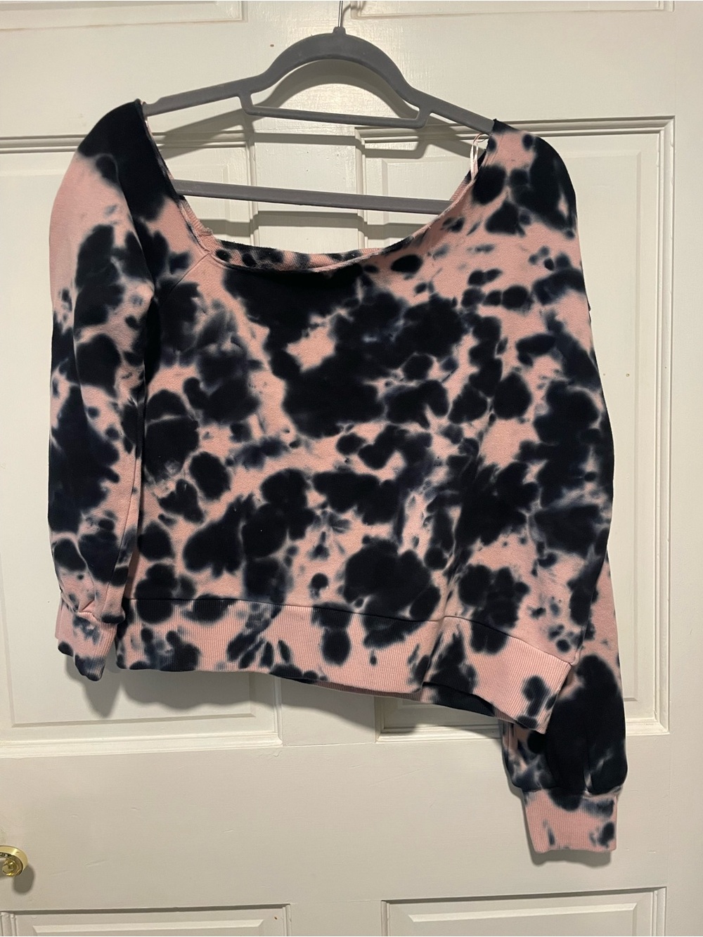 NWT REVOLVE 525 America Quarts Multi Off-Shoulder Sweatshirt 100% Cotton Size M